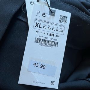Zara hight waisted black trousers